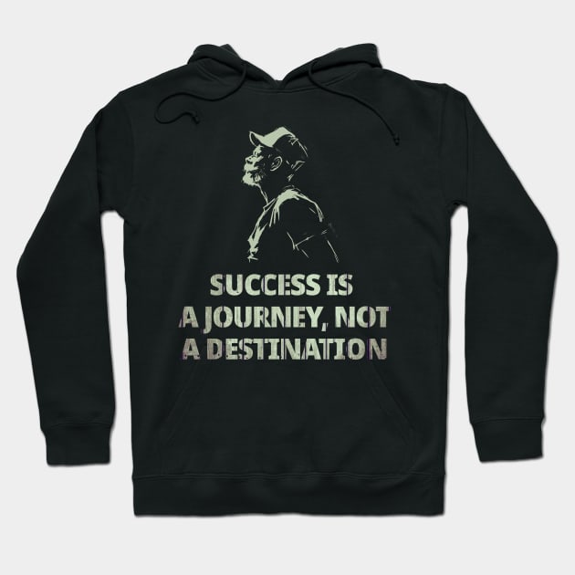 Embark on a Journey of Success with Inspiring Art Hoodie by VectorAD